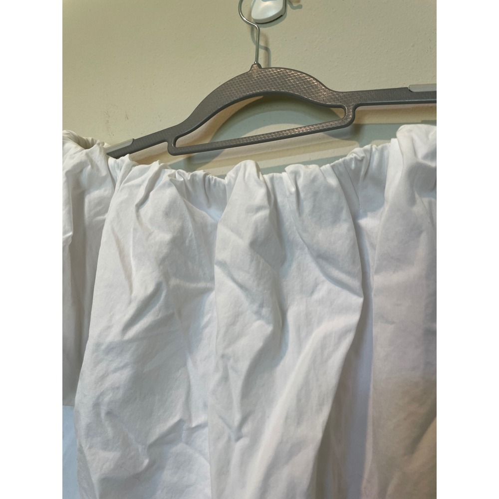 Vince Shoulder Play Top Womens XS White Minimalist Clean Girl Sustainable - Picture 3 of 10